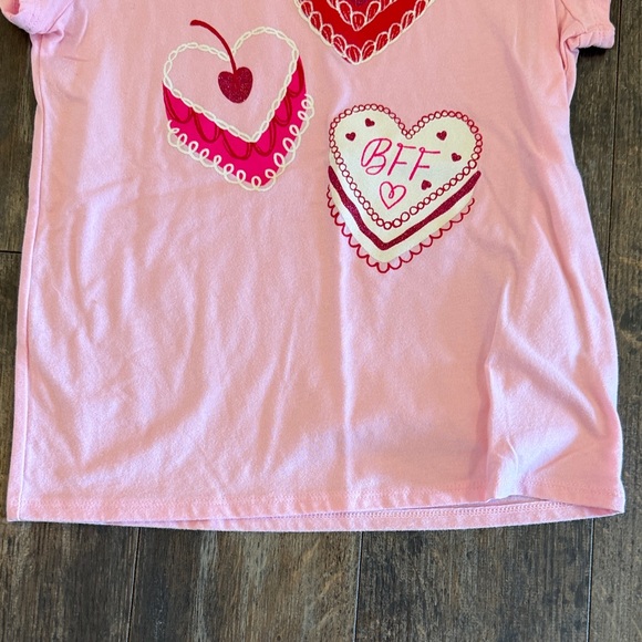 Cat & Jack light Pink BFF Heart Tee - Picture 3 of 8